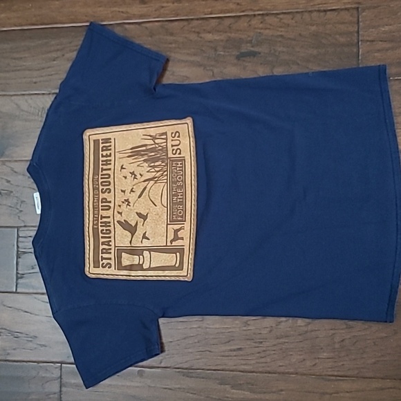 Straight Up Southern Men's Navy T-Shirt size Small - Picture 3 of 6